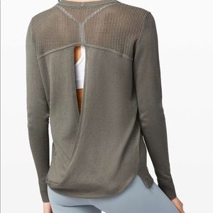 Back to basics green lulu lemon sweater